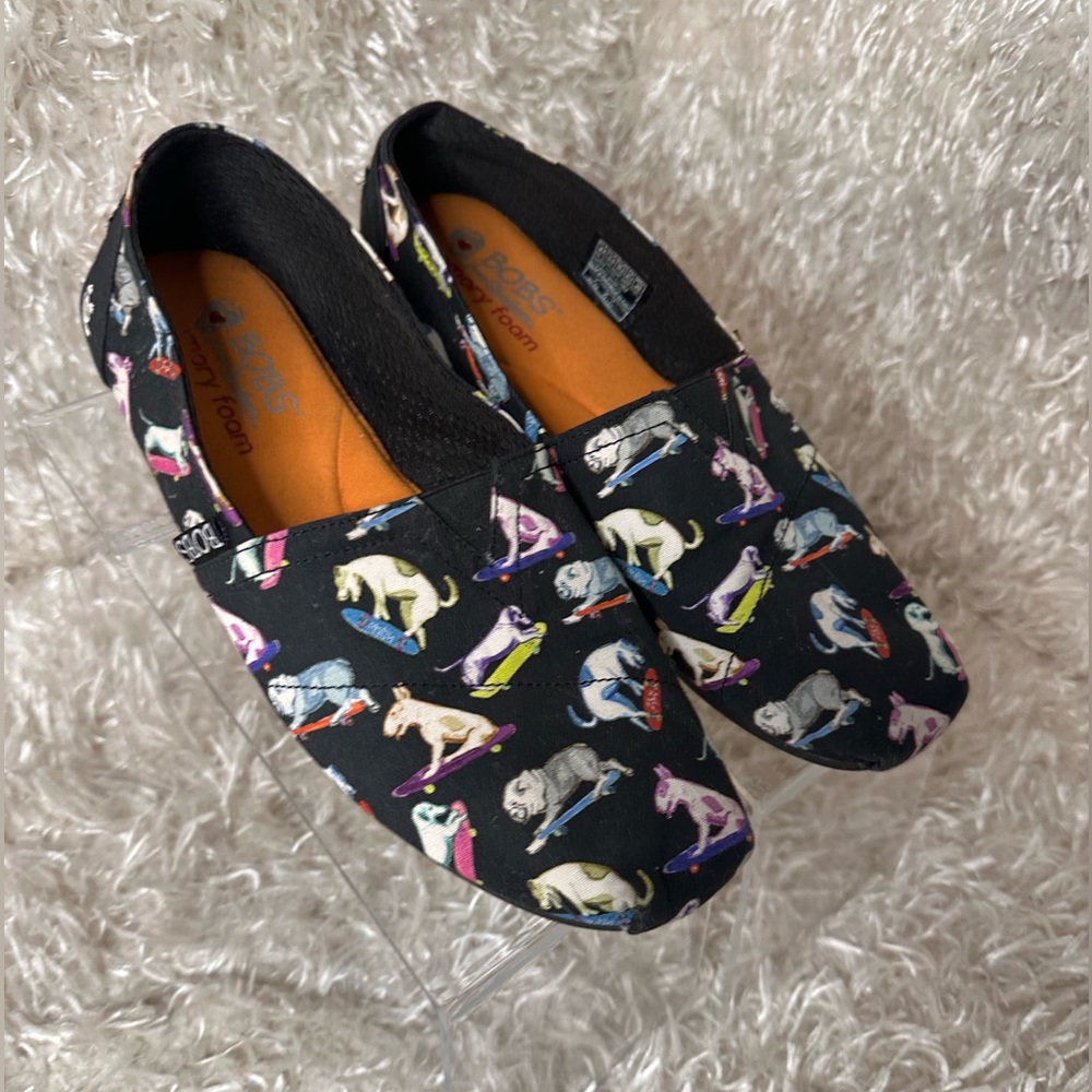 BOBS from Skechers Plush Wag Town Slip Ons Women's Size 8.5